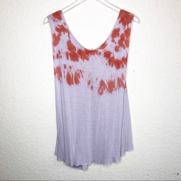 Free People | NWT Orange Spot Flowy Tank Size L - Picture 8 of 8